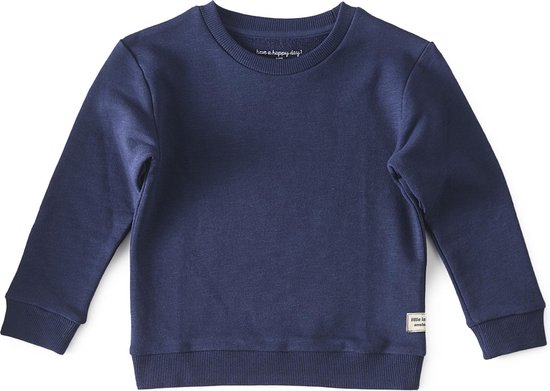 Little Label baby sweater navy blue maat 92 bio katoen bol