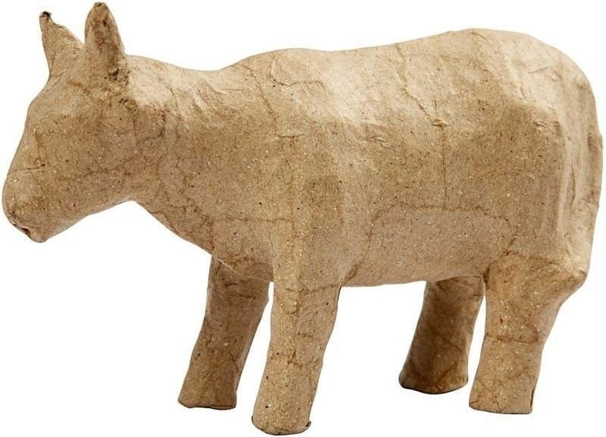 Koeien van mache 13 cm - Dieren schilderen - hobbymaterialen |