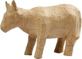 Koeien van papier mache 13 cm - Dieren schilderen - hobbymaterialen