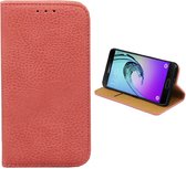 Bookcase PU Lederlook voor Samsung Galaxy J1 Mini Roze