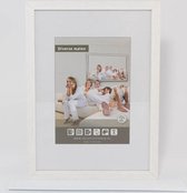 Vlakke Houten Wissellijst - Fotolijst - 30x30 cm - Ontspiegeld Kunstglas - Wit - 15 mm