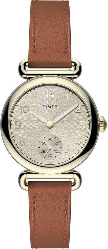 Timex Model 23 TW2T88000 Horloge - Leer - Bruin - Ø 32 mm | bol.com