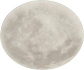 LED Plafondlamp - Trion Maan - 22W - Warm Wit 3000K - Dimbaar - Afstandsbediening - Rond - Mat Wit - BSE