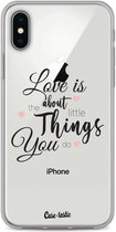 Casetastic Apple iPhone X / iPhone XS Hoesje - Softcover Hoesje met Design - Love is about Print