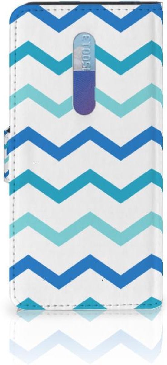 Xiaomi Redmi K20 Pro Telefoon Hoesje Zigzag Blauw