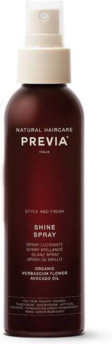 Previa Natural Haircare Style And Finish Shine Spray Glansspray 150ml