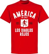 America de Cali Established T-Shirt - Rood - XXL