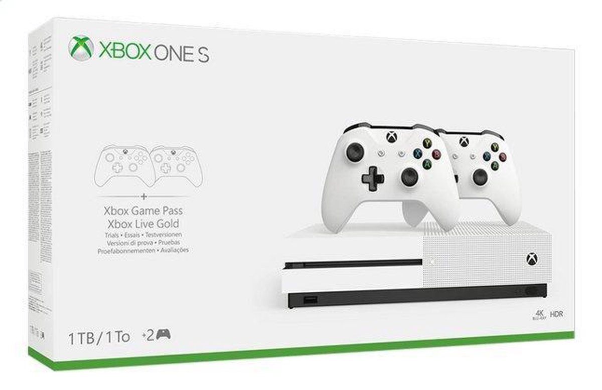 Xbox One S console 1 TB + tweede controller thumbnail 3