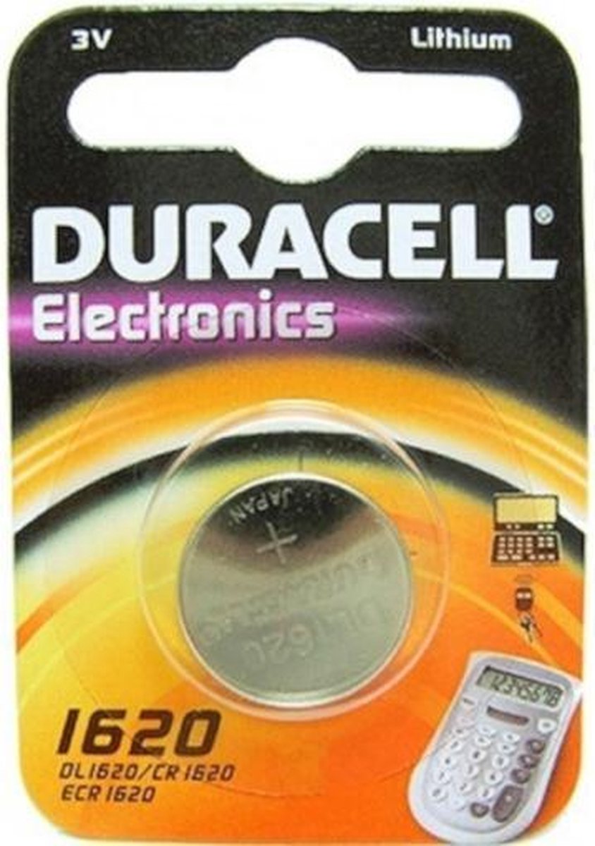 Duracell CR1620 - Lithium batterij DL1620 - 1 stuk | bol.com