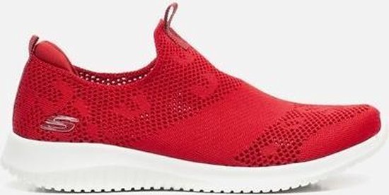 Skechers Ultra Flex Fast Talker Dames Instappers - Rood - Maat 39 | Bestel  nu!
