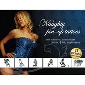 Adultbodyart Sekstuigje Tattoo Set - Naughty Pin-Up