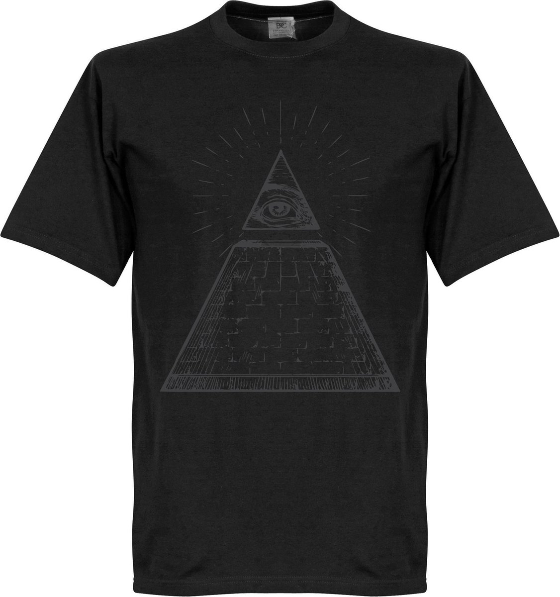 Alziend Oog T-Shirt - Zwart - XXXXL