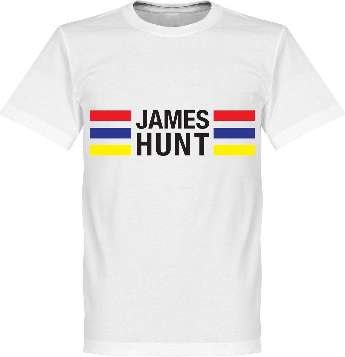 James Hunt Stripes T-Shirt - Wit  - S