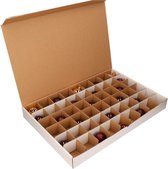 Kerstballen Opbergbox  - Vakjesdoos voor 54 Kerstballen van 6 cm
