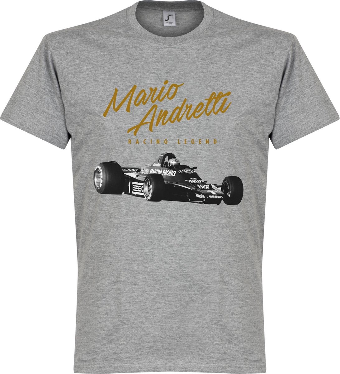 Mario Andretti T-Shirt - Grijs - S