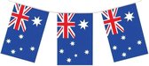 Vlaggenlijn Australie 4 meter landen decoratie - Australische vlag - Landen decoratie - Fan/supporter artikelen