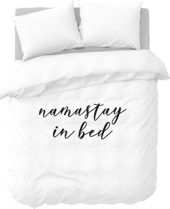 Y-NOT - Stay Bed - Dekbedovertrek - Katoen - Eenpersoons - cm - Wit |
