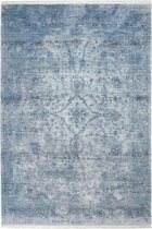 Vintage designer vloerkleed Laos - blauw - 120x170 cm