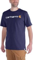 Carhartt Core Logo Navy S-S T-Shirt Heren