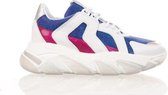 ROOBIN'S wit-blauwe damessneaker maat 37
