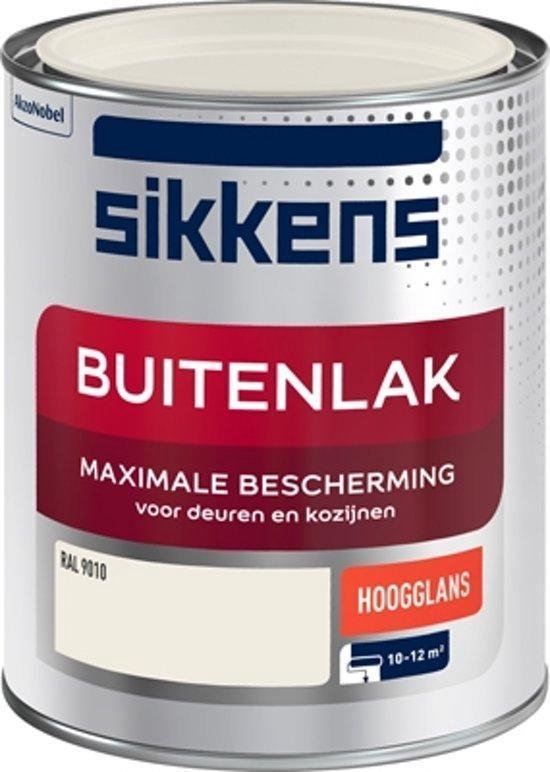 stropdas geld geestelijke Sikkens Buitenlak Hoogglans - RAL 9010 - 750 ml | bol.com