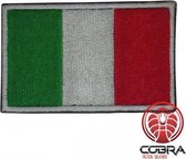 Italië Italiaanse vlag geborduurde militaire patch embleem met klittenband