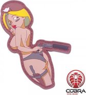 Hot Sexy Assassin Pin up Girl funny PVC patch embleem met klittenband