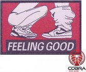 Feeling Good sexy funny Geborduurde militaire patch embleem met klittenband