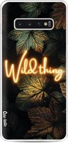 Casetastic Samsung Galaxy S10 Plus Hoesje - Softcover Hoesje met Design - Wild Thing Print