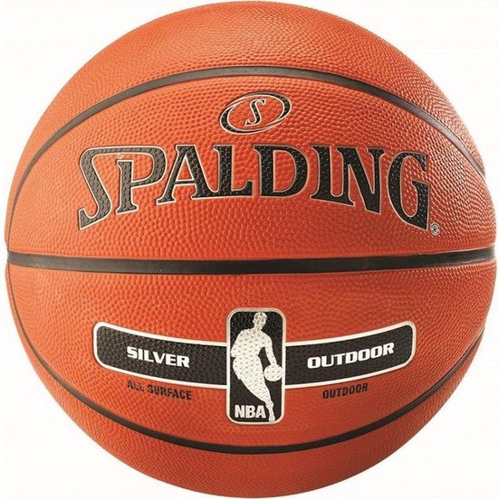 Spalding Ballon de basket NBA Argent - Taille 5 - Extérieur | bol