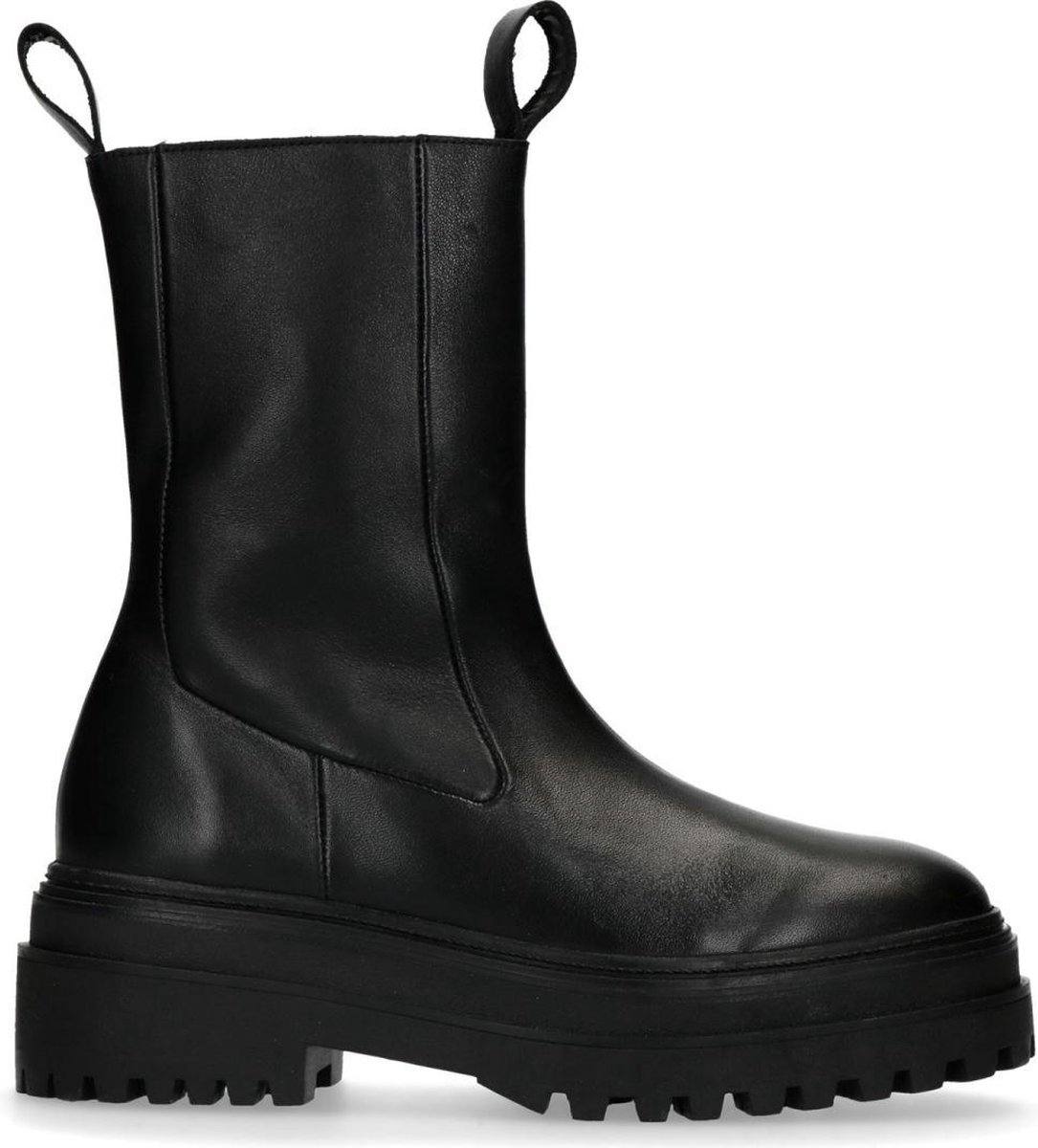 Sacha - Dames - Hoge zwarte chelsea boots - Maat 39 | bol.com