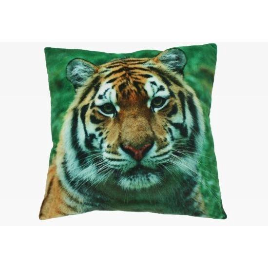 van 2 stuks woon sierkussens tijger print 35 35 cm - Tijgerprint dierenkussen -... | bol.com