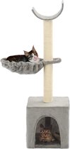 Kattenkrabpaal met sisal krabpalen 105 cm grijs