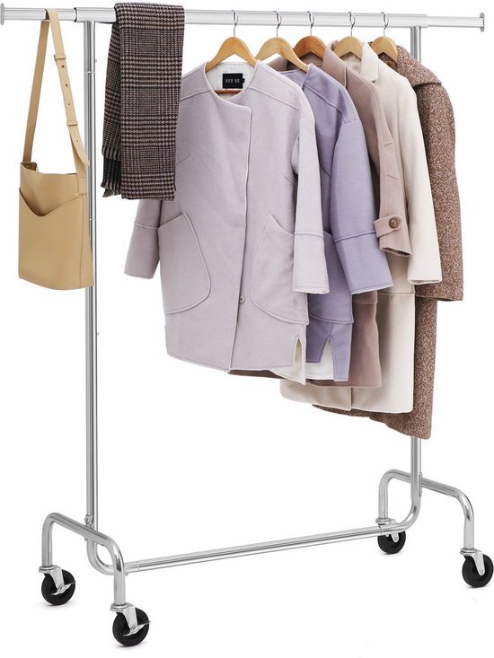 Nancy's Wardrobe Rack - Portant à vêtements - Portant à vêtements sur roues - Portemanteau réglable - Portants à vêtements