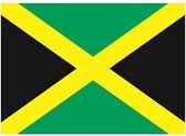 20x Binnen en buiten stickers Jamaica 10 cm - Jamaicaanse vlag stickers - Supporter feestartikelen - Landen decoratie en versieringen