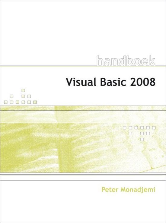 Cover van het boek 'Handboek Introductie Visual Basic 2008 / druk 1' van P. Monadjemi