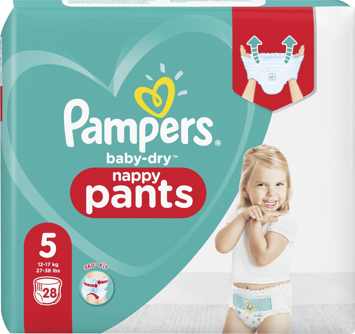 Pampers Baby Dry luierbroekjes maat 5 | 28 stuks