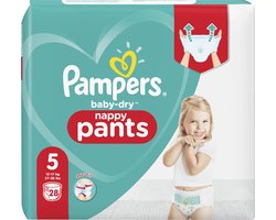 Pampers Baby-Dry Pants Maat 5, 28 Luierbroekjes, 12kg-17kg