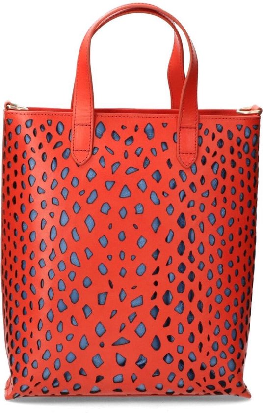 Fred de la Bretoniere Handtas - Koraalrood | bol.com