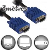 VGA-kabel HD15 Male / Male - 3m