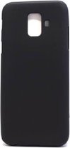 FONU Siliconen Backcase Hoesje Samsung Galaxy A6+ 2018 (SM-A605) - Zwart