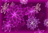 Violet | Photomural rose, revêtement mural