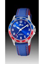 Lotus Junior collection Horloge - Lotus mensen horloge - Blauw - diameter 36 mm - roestvrij staal