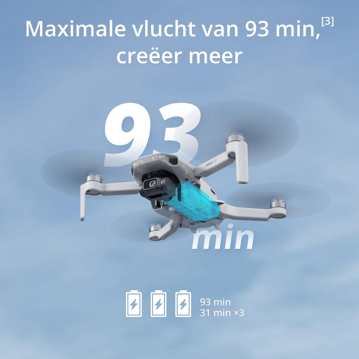 DJI Mini 4K Fly More Combo drone - 10 km bereik - 31 min vliegtijd – foto 2