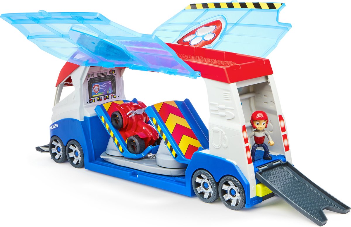 PAW Patrol - Transformerende PAW Patroller met voertuigwerpers lichten en geluiden Ryder-actiefiguur en ATV-speelgoedauto — afbeelding 14