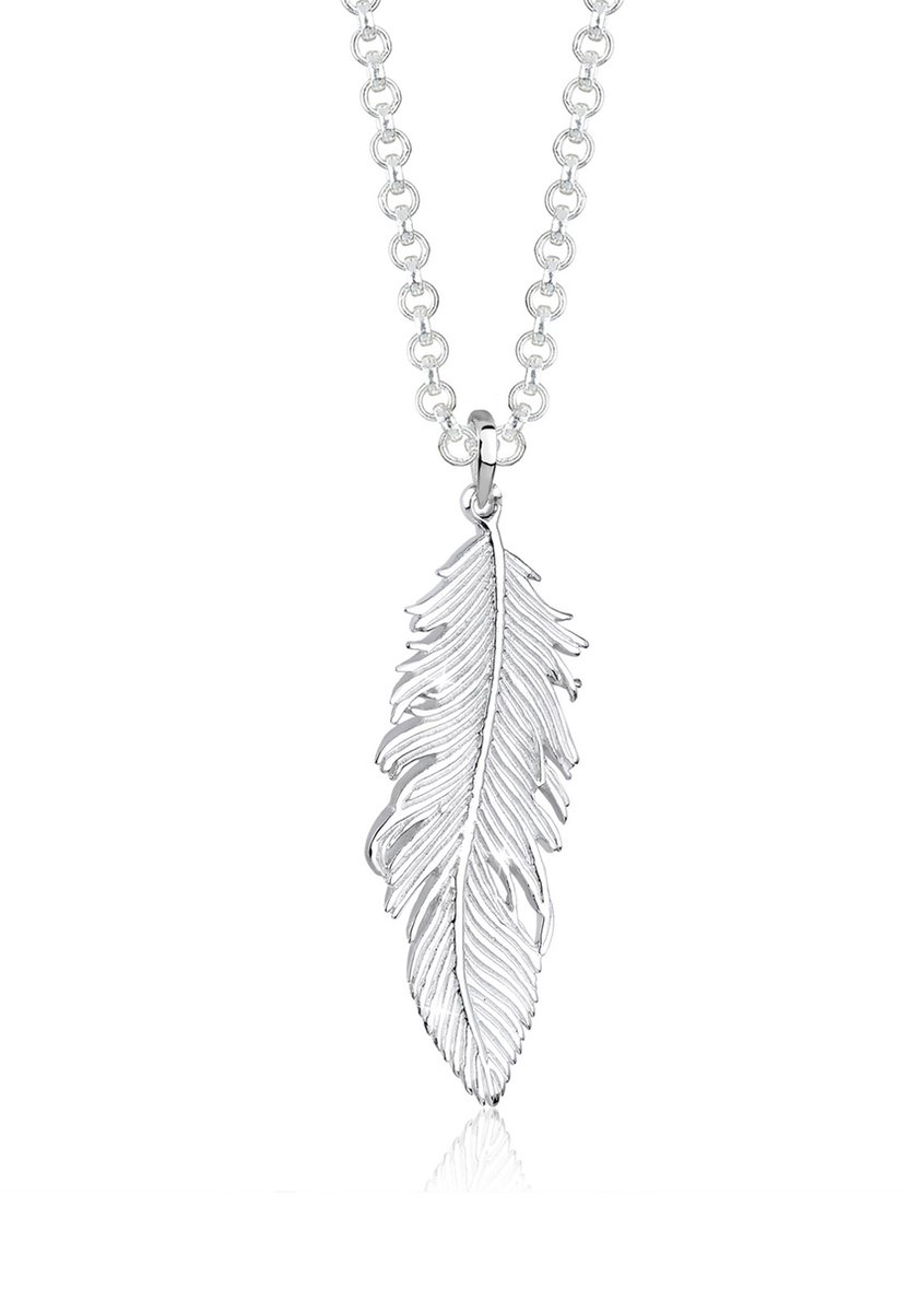 Elli - Halsketting - Feder Bohemian Beach Gypsy 925 Silber - Dames