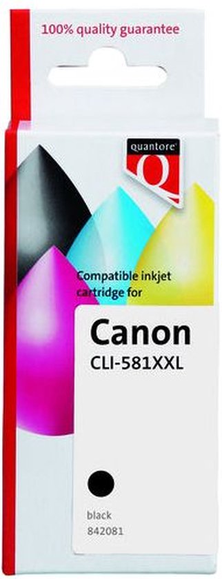 Quantore Inktcartridge Quantore Canon CLI-581XXL pigment zwart - 1 stuk