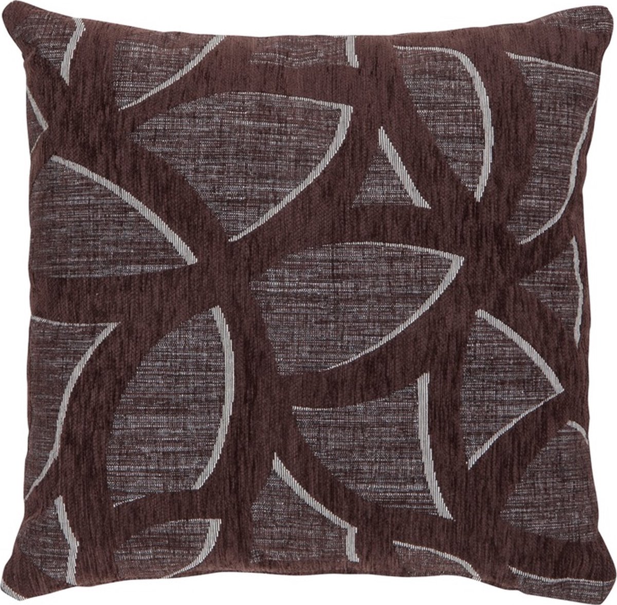 Linen & More Zaragoza Dark Bruin Kussen | 45 X 45 | Sierkussen Voor Woonkamer Of Slaapkamer