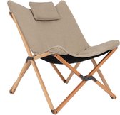 Bol.com Bo-Camp - Urban Outdoor - Relaxstoel - Wembley - M - Nika - Beige aanbieding
