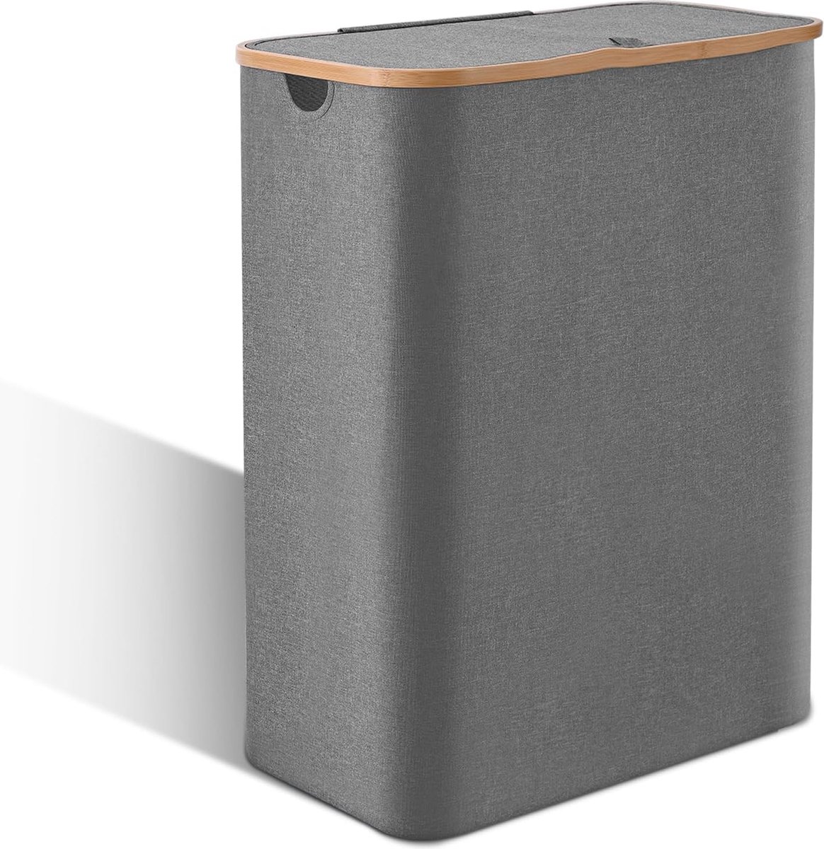 Goedkoopste Wasmand - 160L Wasmand met Deksel en Verwijderbare Waszakken - Grote Wasbak voor Vuile Kleding - Opbergmand voor Wasserij en Speelgoed